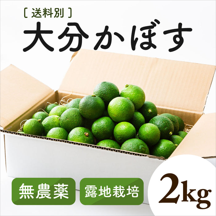 自然栽培 大分産かぼす2kg以上~1kg単位で販売【別途送料】